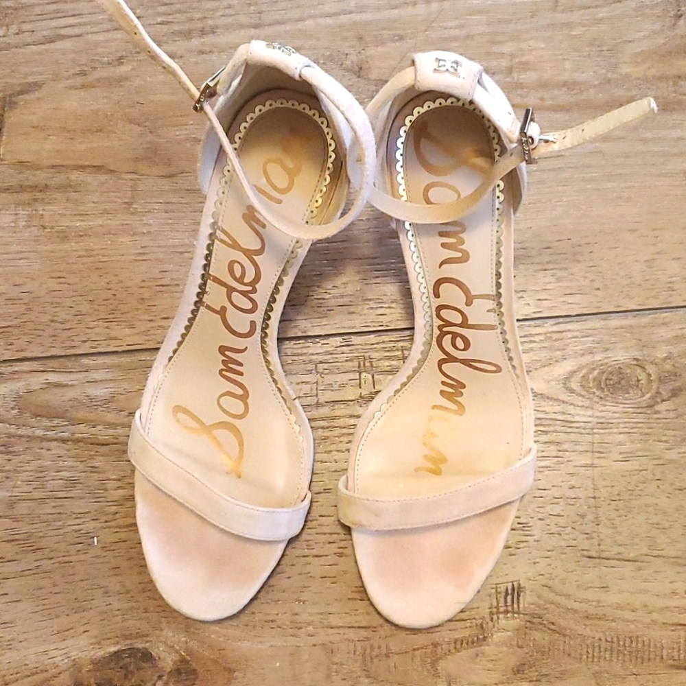 Blush Suede heels
